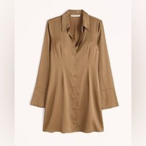 Abercrombie Satin Shirt Dress - Brand new with tags!!